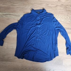 Universal Standard elbe liquid jersey shirt